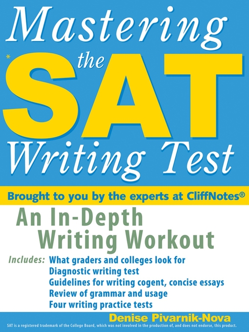 Title details for Mastering the SAT Writing Test by Denise Pivarnik-Nova - Available